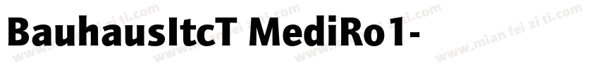 BauhausItcT MediRo1字体转换